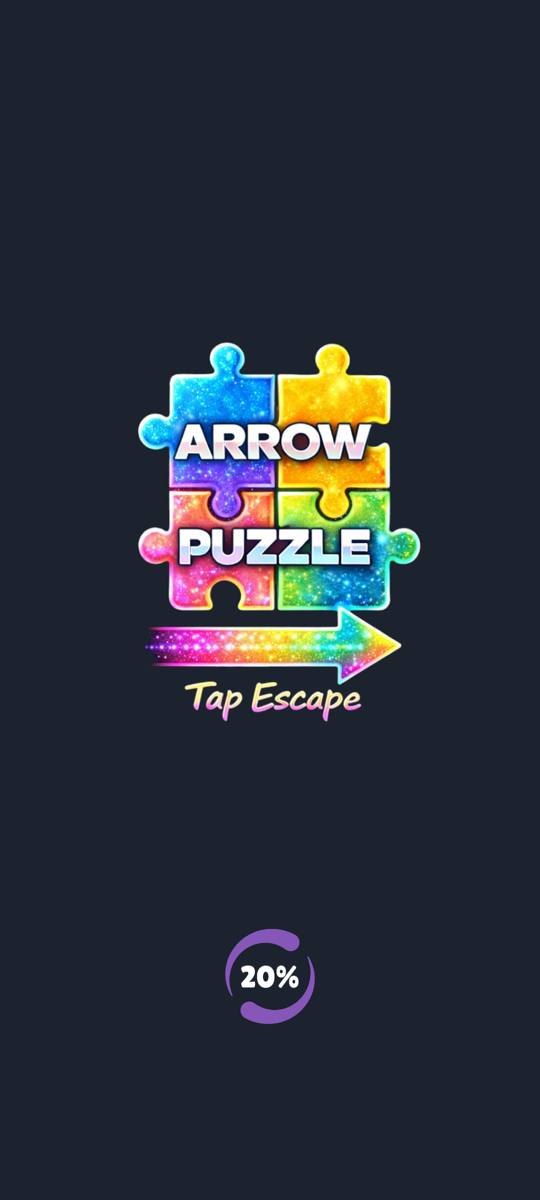 虹色のパズルピースが並ぶタイトル画面